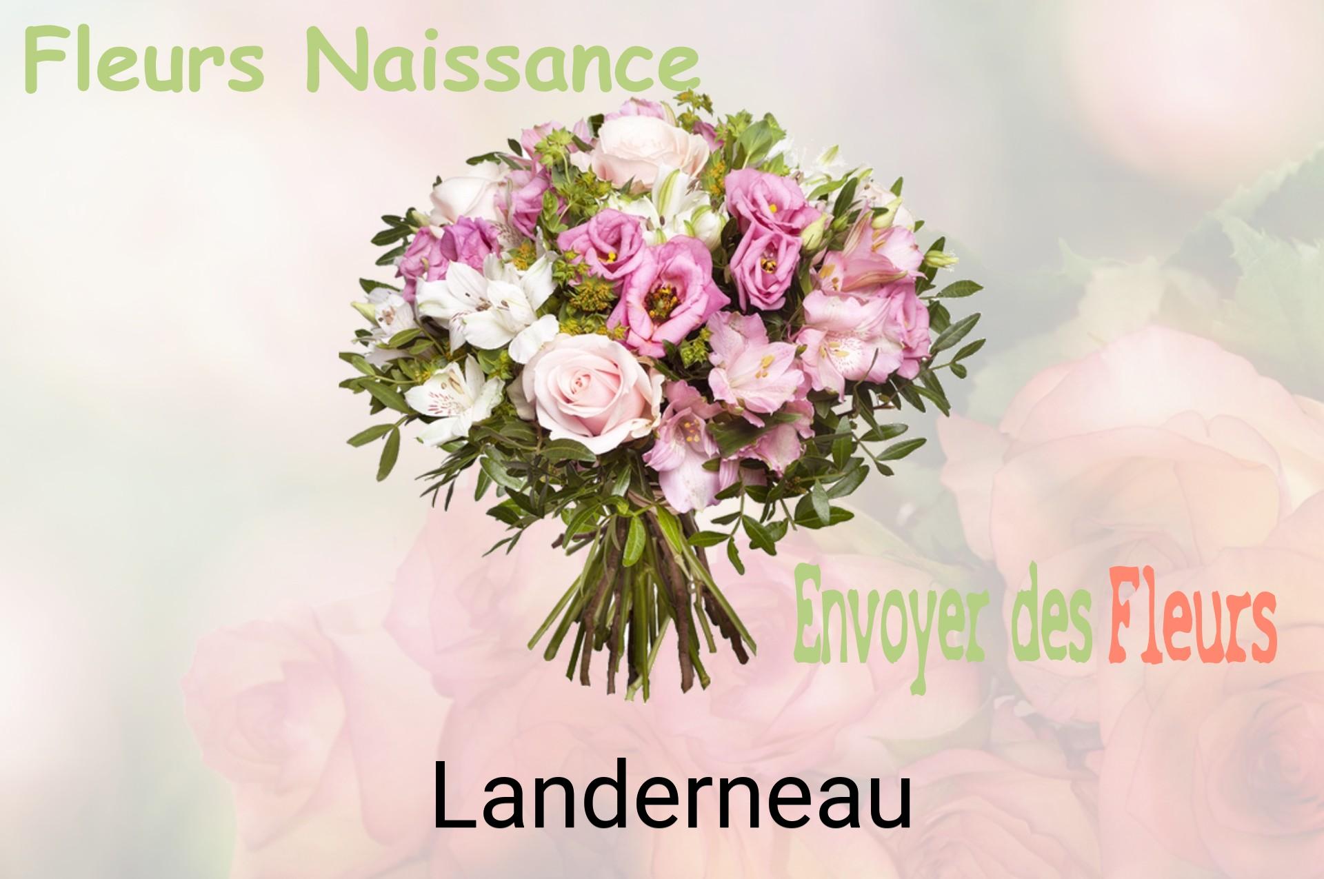 Bouquet de fleurs de naissance livré à Landerneau
